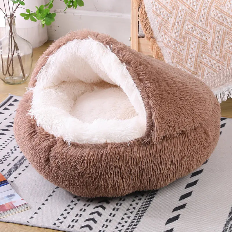 CozzyZoo | Waterproof CozyNest Dog & Cat Kennel - Warm Semi-Enclosed Pet Bed 🐾 pets home